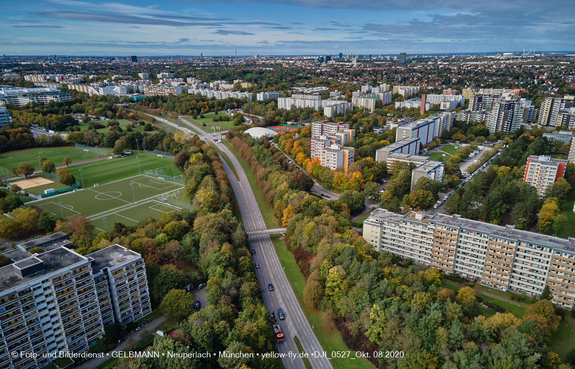 08.10.2020 - Aufstockungsbaustelle Oskar-Maria-Graf-Ring in Neuperlach